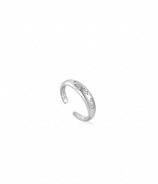 Ania Haie  Scattered Stars Adjustable Ring Silver